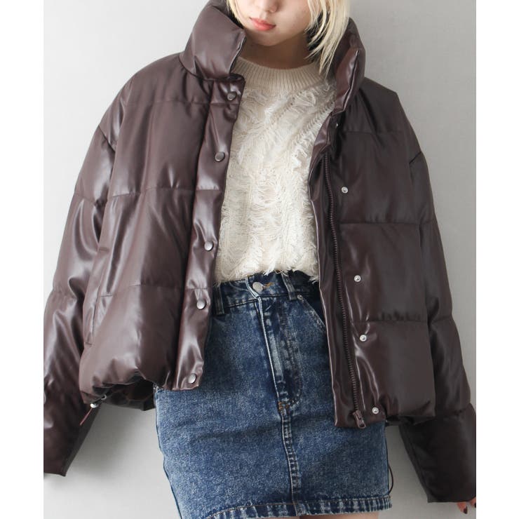 フェイクレザーファイバーダウン | SpRay | 詳細画像3 