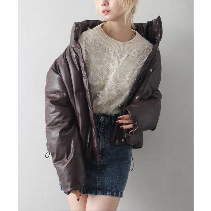 フェイクレザーファイバーダウン | SpRay | 詳細画像6 