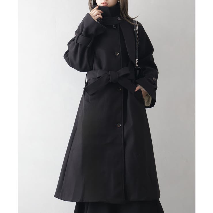 ブラック | エコウール2WAYスタンドコート | SpRay