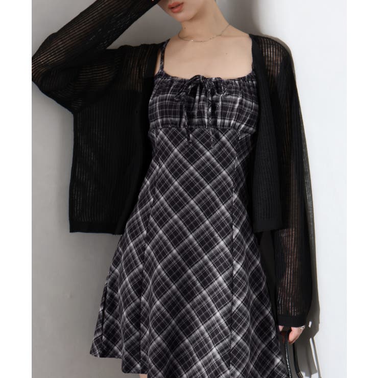 チェック切替ミニキャミワンピース | SpRay | 詳細画像24 