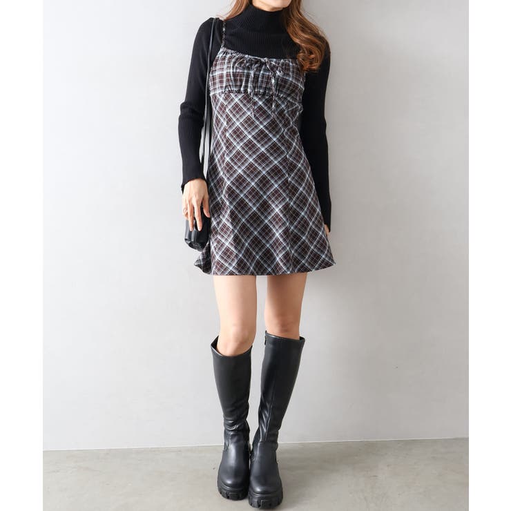 チェック切替ミニキャミワンピース | SpRay | 詳細画像30 