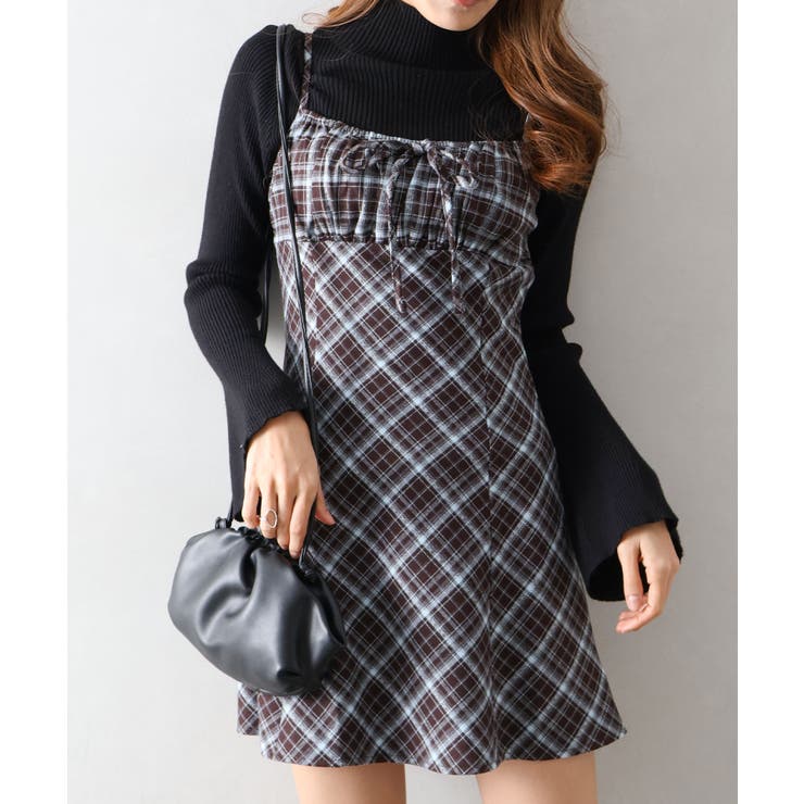 チェック切替ミニキャミワンピース | SpRay | 詳細画像31 