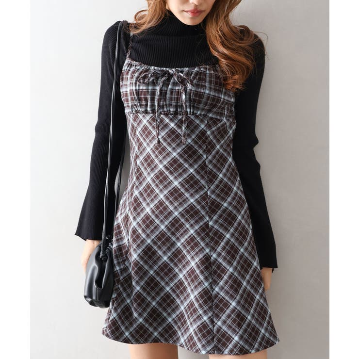 チェック切替ミニキャミワンピース | SpRay | 詳細画像34 