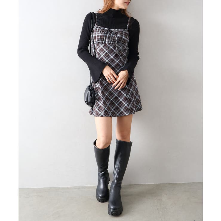 チェック切替ミニキャミワンピース | SpRay | 詳細画像37 