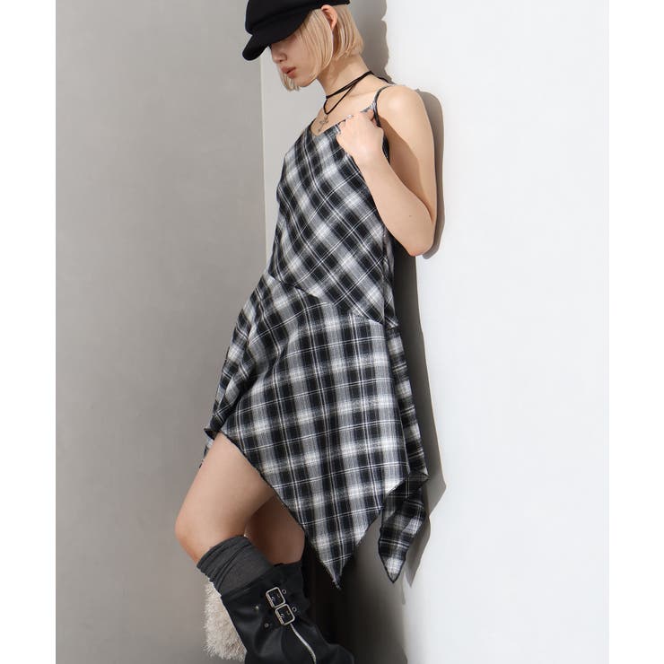 チェックヘムキャミワンピース | SpRay | 詳細画像20 