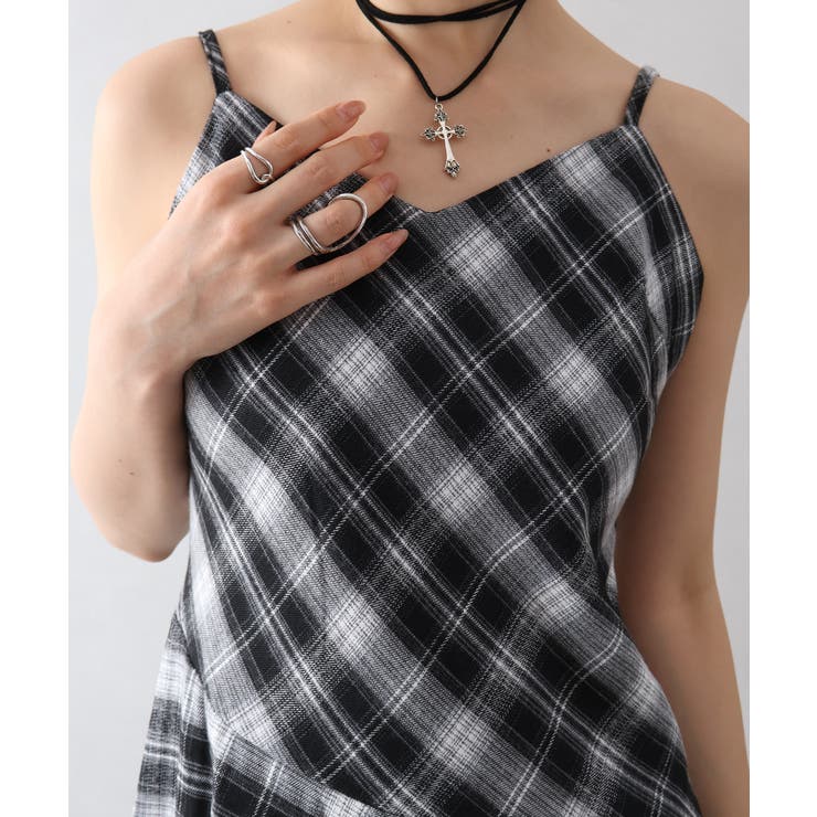 チェックヘムキャミワンピース | SpRay | 詳細画像21 