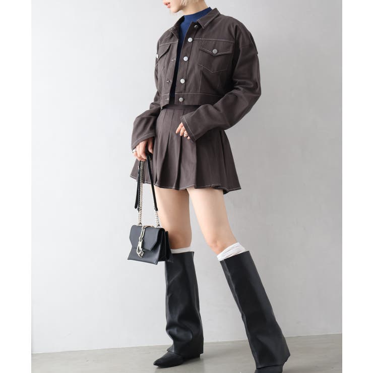 ツイルステッチプリーツ ＳＥＴ ＵＰ | SpRay | 詳細画像5 