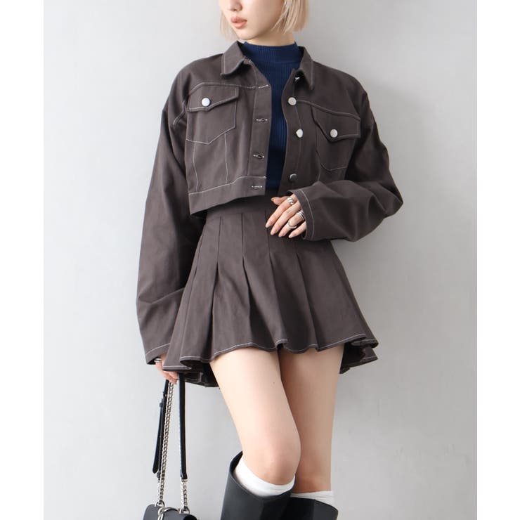 ツイルステッチプリーツ ＳＥＴ ＵＰ | SpRay | 詳細画像7 