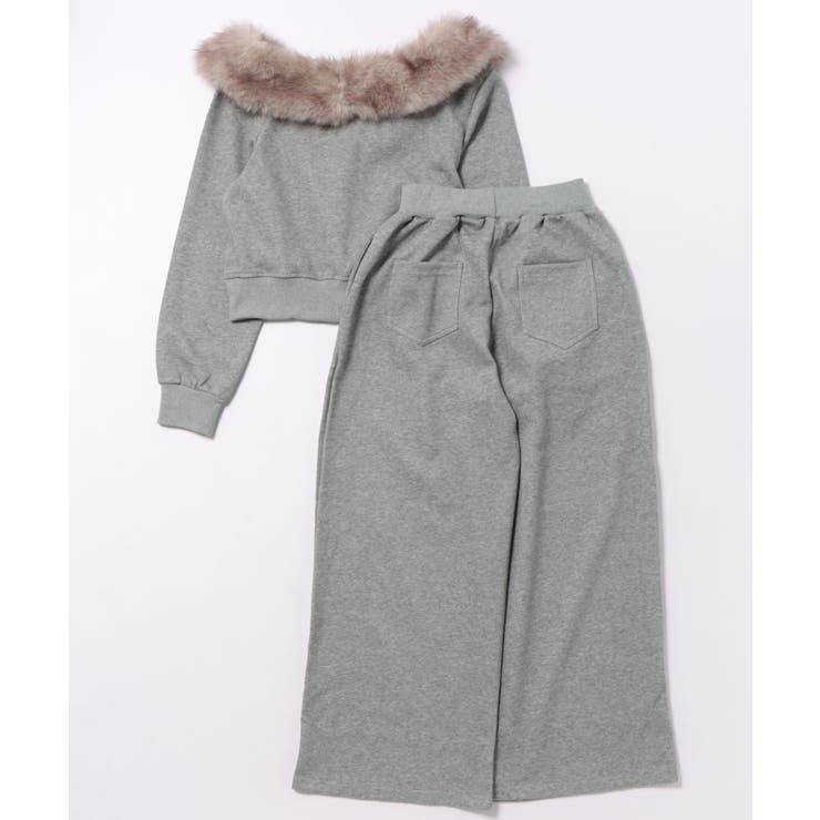 ファー付ジップカーディガン SET UP[品番：SPRW0010810]｜SpRay