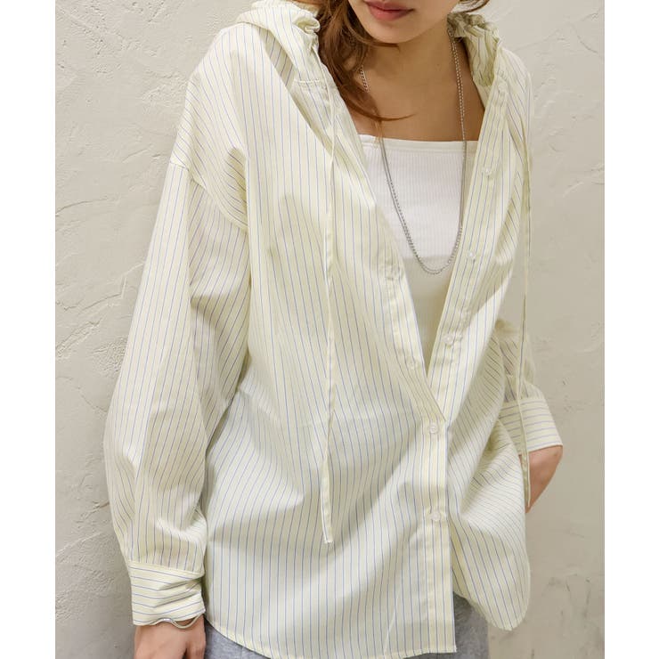 ストライプフードシャツ | SpRay | 詳細画像10 