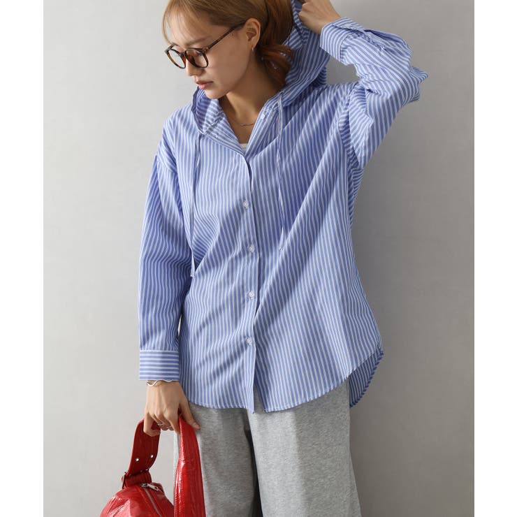 ストライプフードシャツ | SpRay | 詳細画像20 