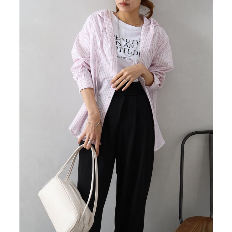 ストライプフードシャツ | SpRay | 詳細画像23 