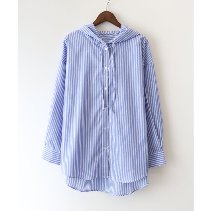 ストライプフードシャツ | SpRay | 詳細画像34 