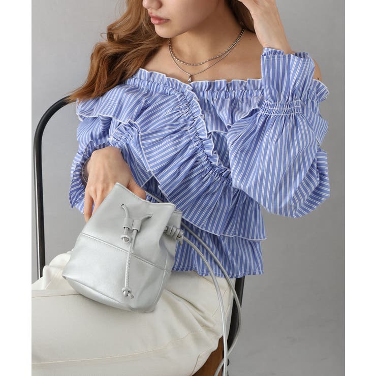 ストライプクロスフリルブラウス | SpRay | 詳細画像22 