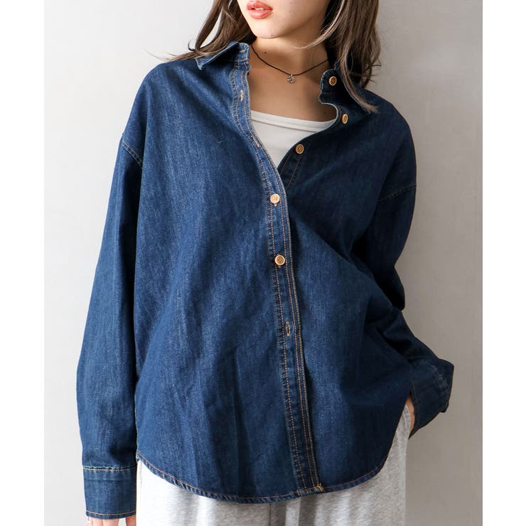 ライトオンスデニムシャツ | SpRay | 詳細画像9 