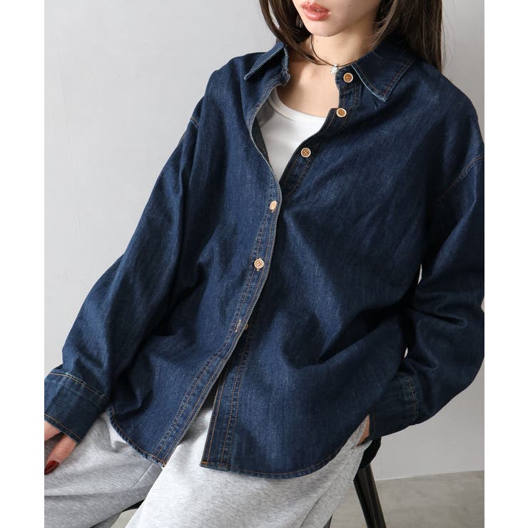 ライトオンスデニムシャツ | SpRay | 詳細画像13 