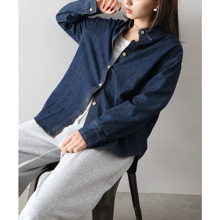 ライトオンスデニムシャツ | SpRay | 詳細画像14 