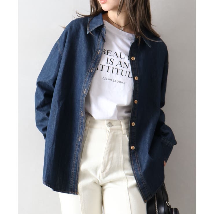 ライトオンスデニムシャツ | SpRay | 詳細画像15 