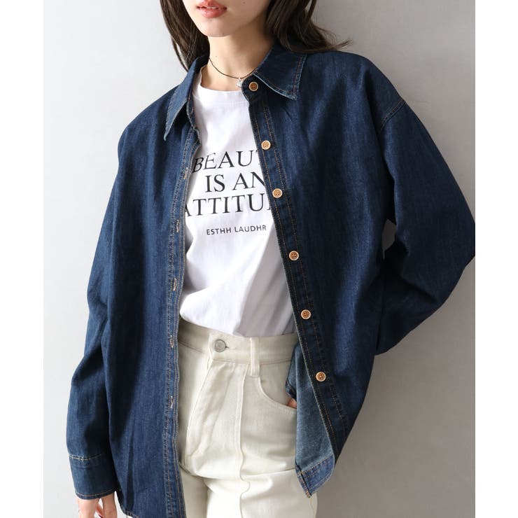 ライトオンスデニムシャツ | SpRay | 詳細画像16 