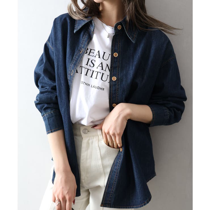 ライトオンスデニムシャツ | SpRay | 詳細画像18 