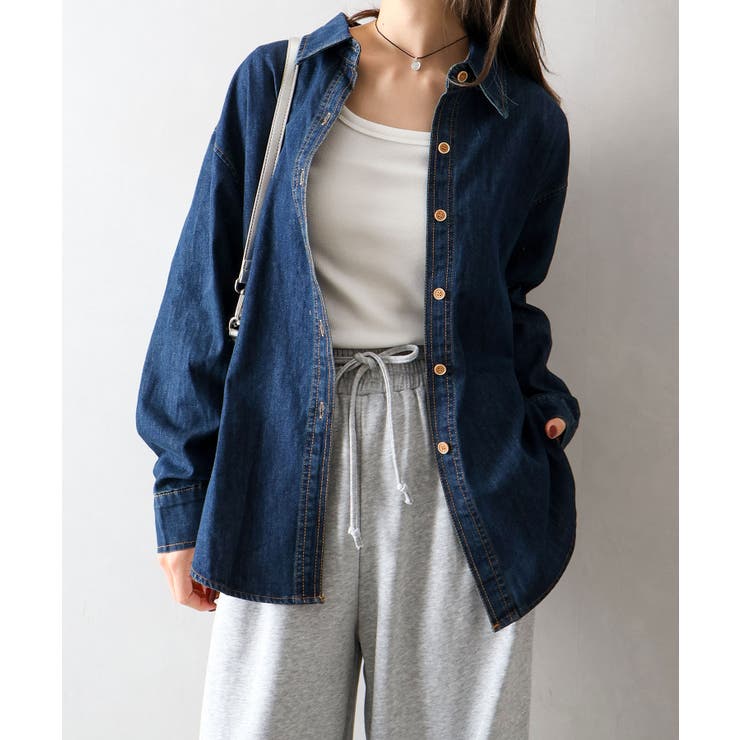 ライトオンスデニムシャツ | SpRay | 詳細画像6 