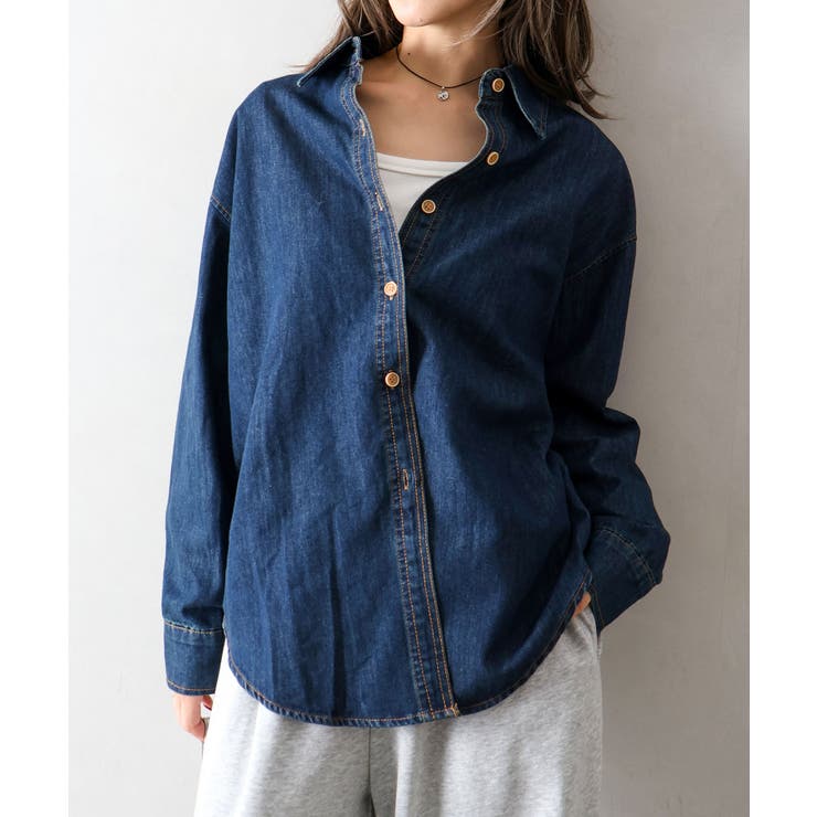 ライトオンスデニムシャツ | SpRay | 詳細画像8 