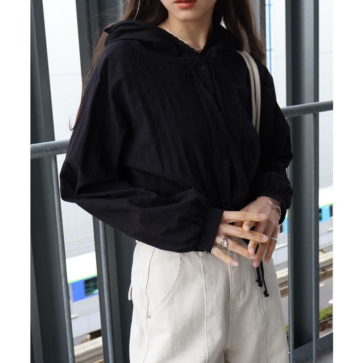 ピンタックフードシャツ | SpRay | 詳細画像25 