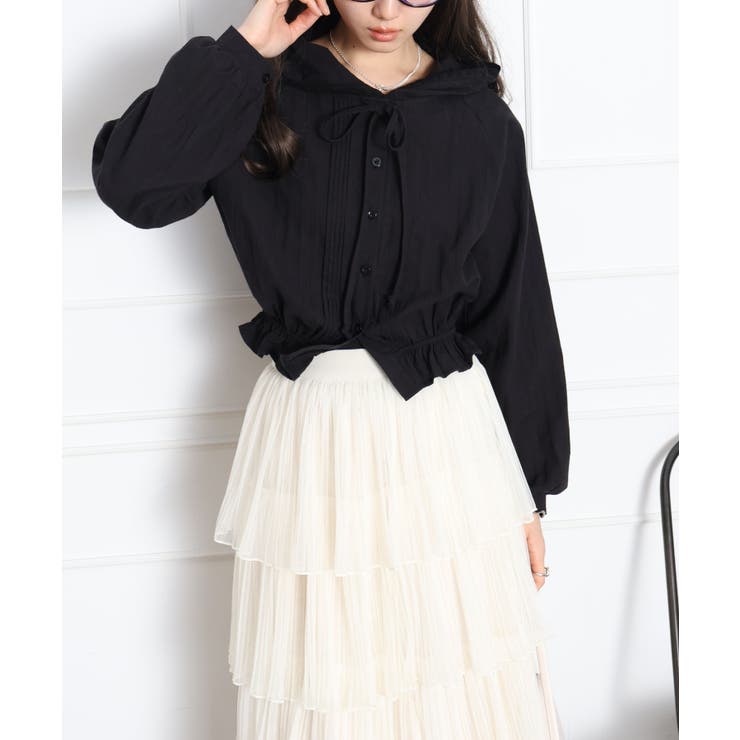 ピンタックフードシャツ | SpRay | 詳細画像26 