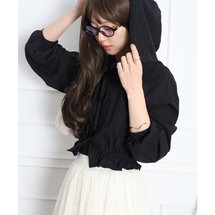 ピンタックフードシャツ | SpRay | 詳細画像33 