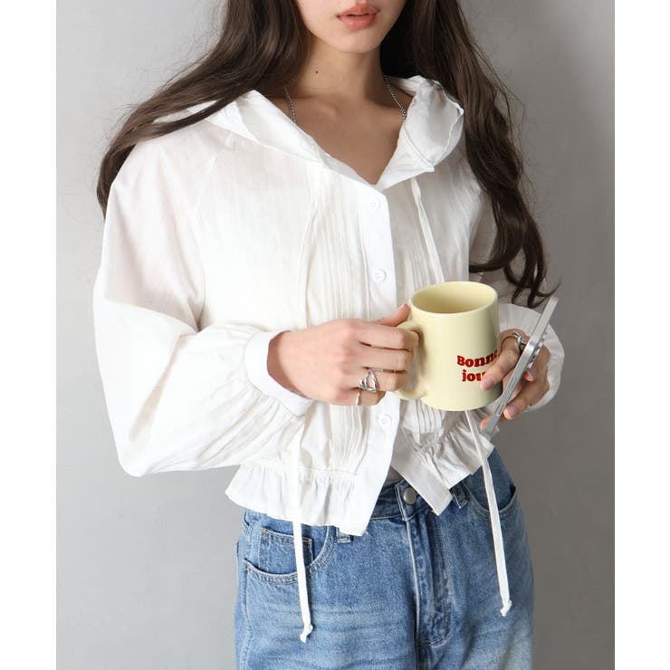 ピンタックフードシャツ | SpRay | 詳細画像36 