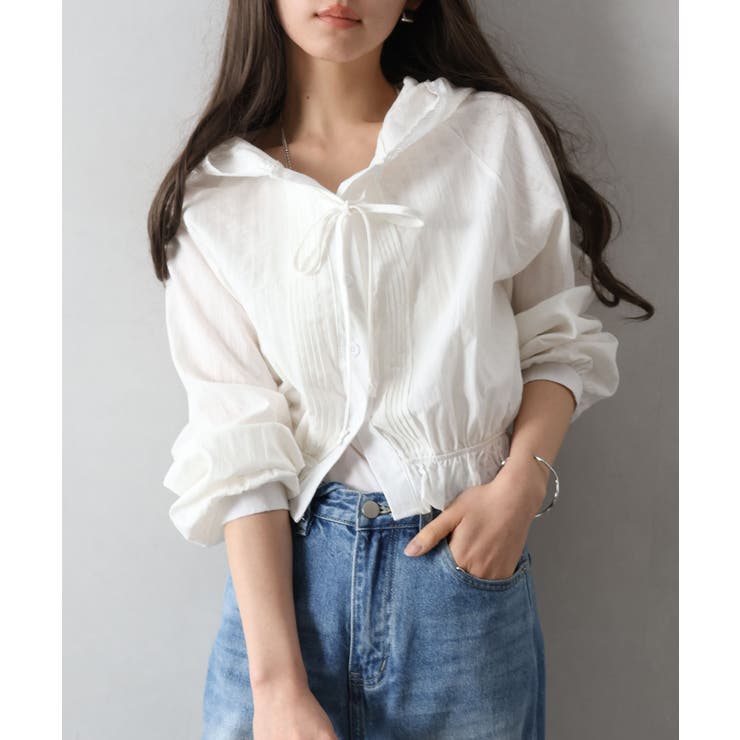 ピンタックフードシャツ | SpRay | 詳細画像40 