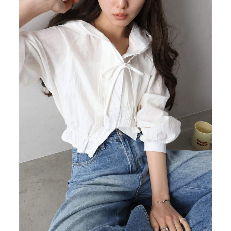 ピンタックフードシャツ | SpRay | 詳細画像42 