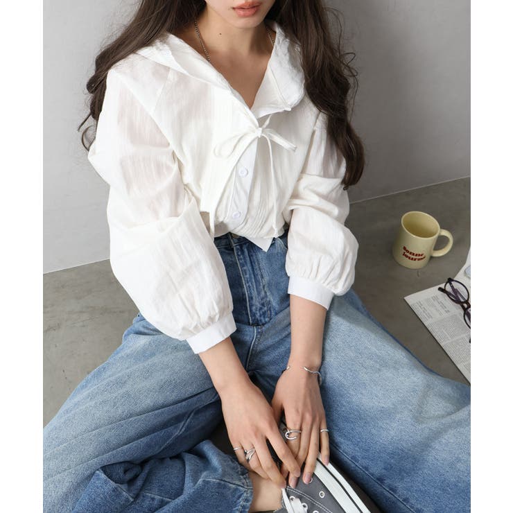 ピンタックフードシャツ | SpRay | 詳細画像44 