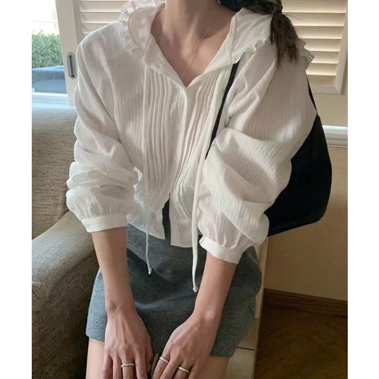 ピンタックフードシャツ | SpRay | 詳細画像7 