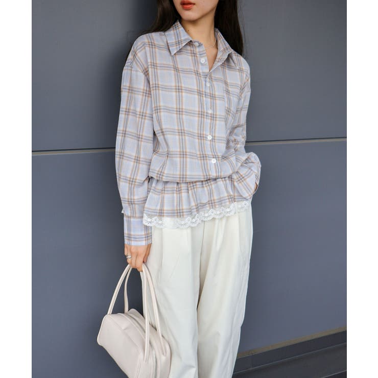 ドロスト裾レースシャツ | SpRay | 詳細画像14 