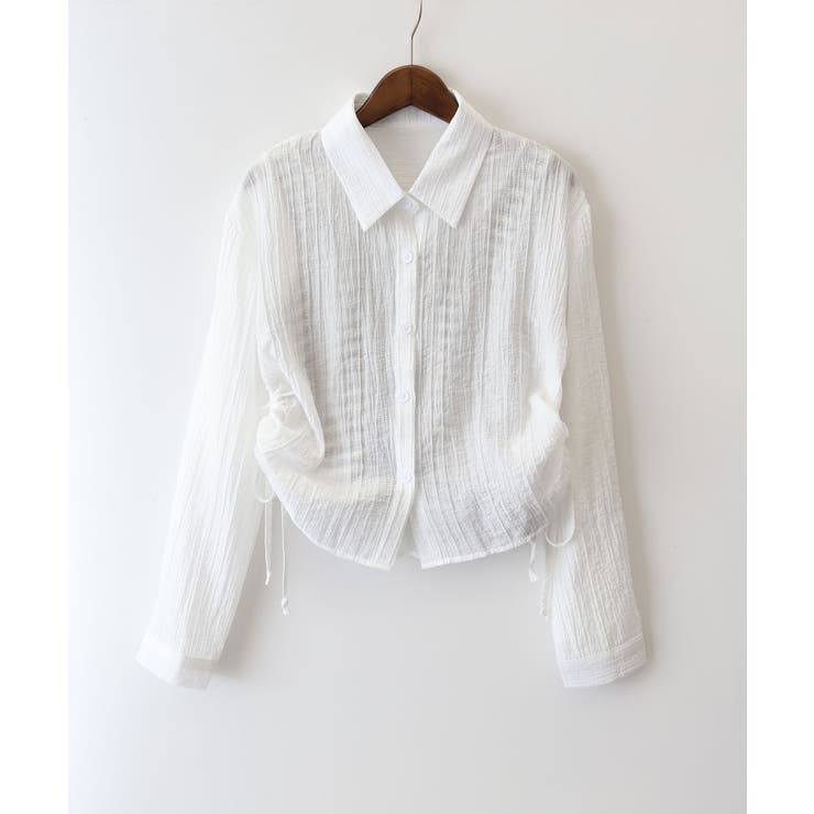 【2点セット】ボーダータンクトップサイドシャーリングシャツセット | SpRay | 詳細画像19 