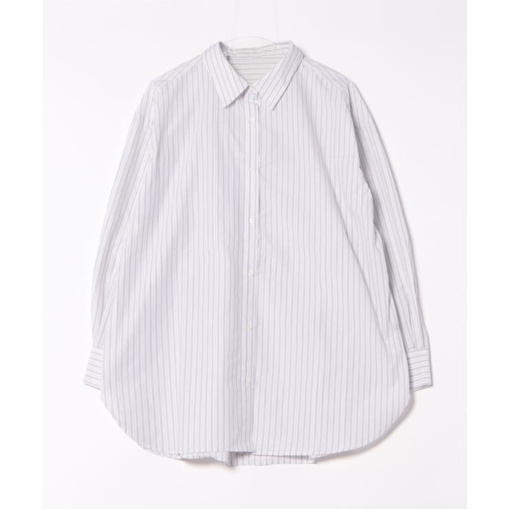 ホワイト/グレー | ストライプ3WAYシャツ | SpRay