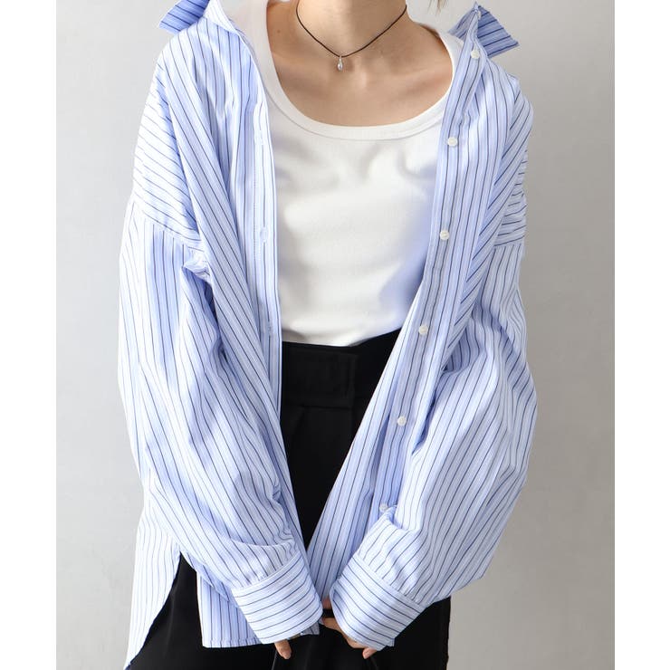 ストライプ3WAYシャツ | SpRay | 詳細画像2 