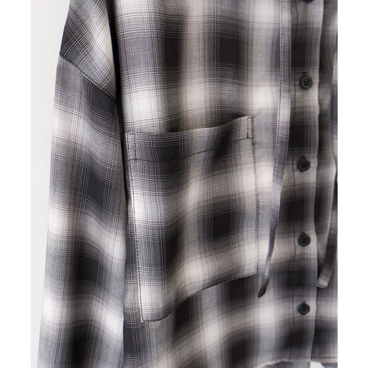 フードショートチェックシャツ | SpRay | 詳細画像21 