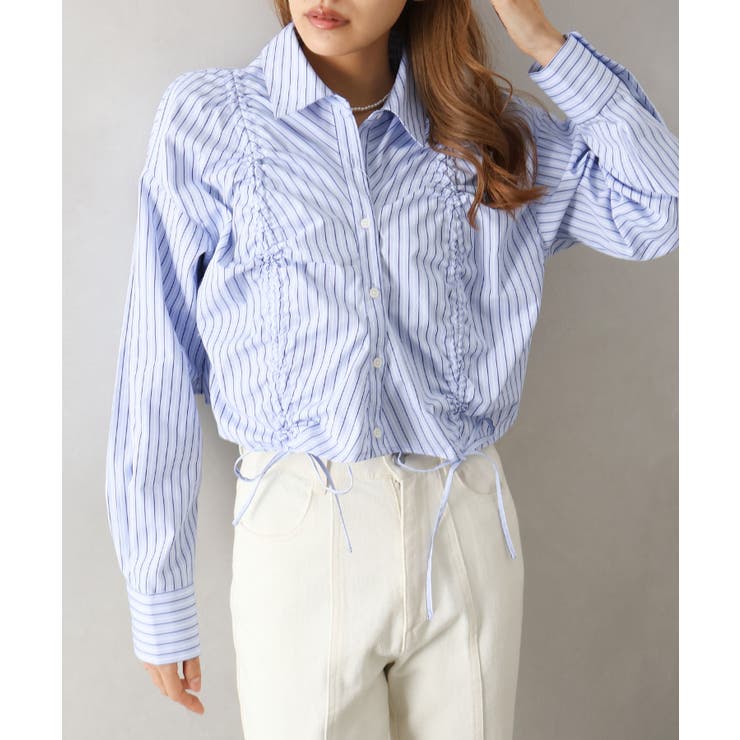 フロントシャーリングシャツ | SpRay | 詳細画像10 