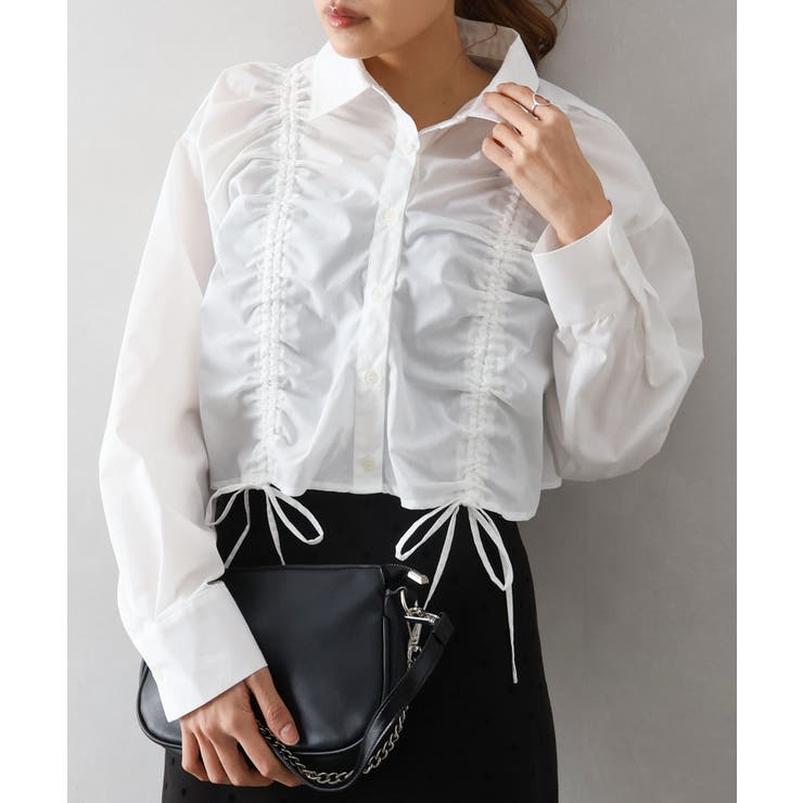 フロントシャーリングシャツ | SpRay | 詳細画像12 