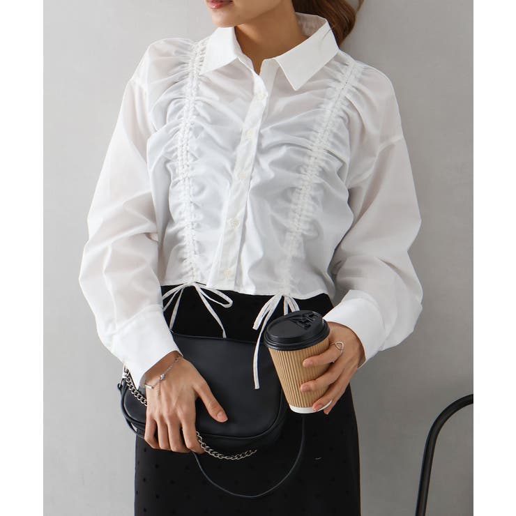 フロントシャーリングシャツ | SpRay | 詳細画像13 