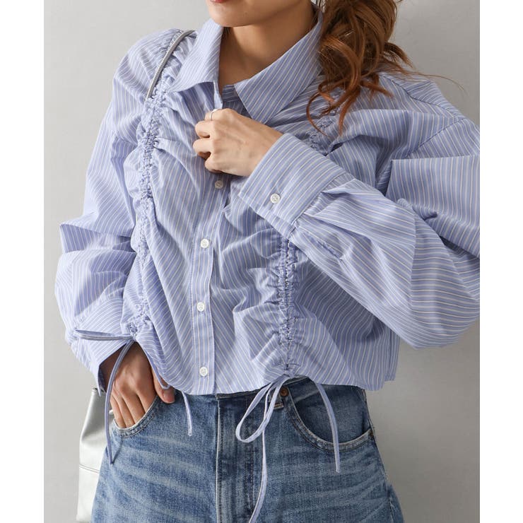 フロントシャーリングシャツ | SpRay | 詳細画像15 