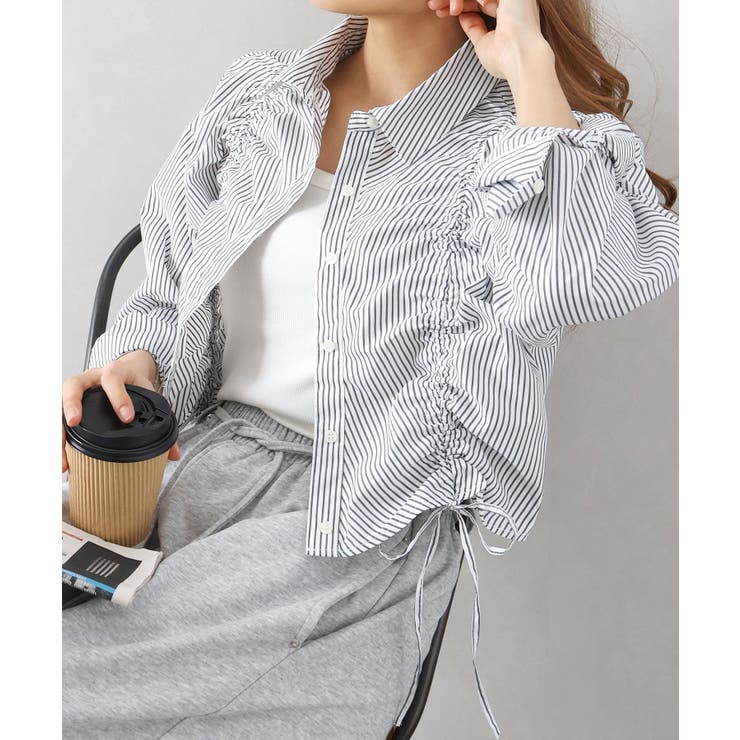 フロントシャーリングシャツ | SpRay | 詳細画像3 