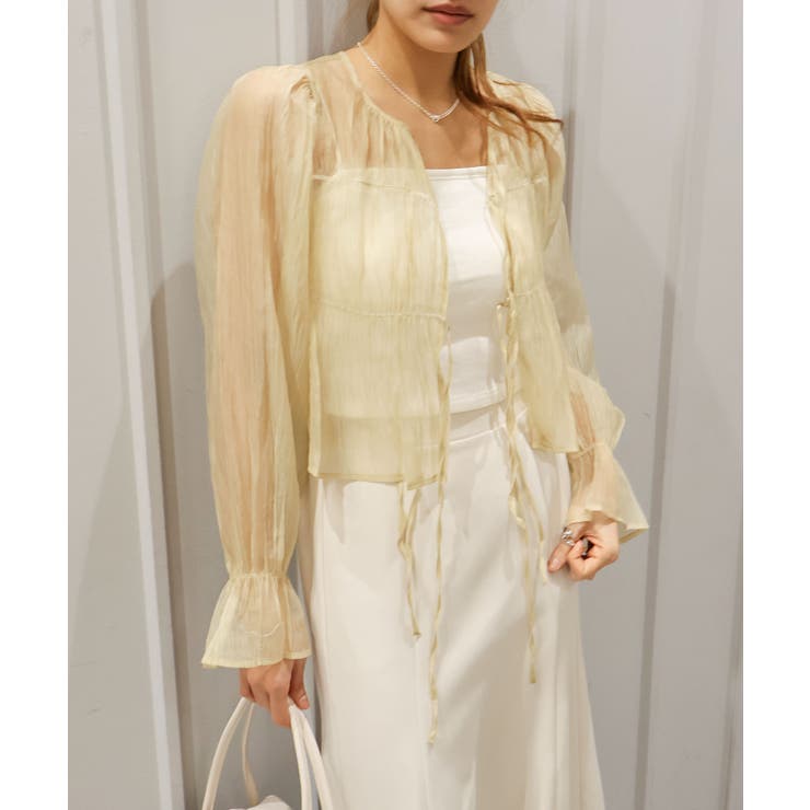 シアーリボン2WAYブラウス | SpRay | 詳細画像9 