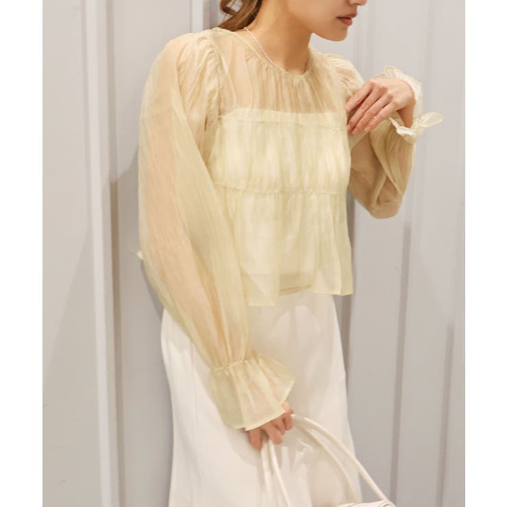 シアーリボン2WAYブラウス | SpRay | 詳細画像10 