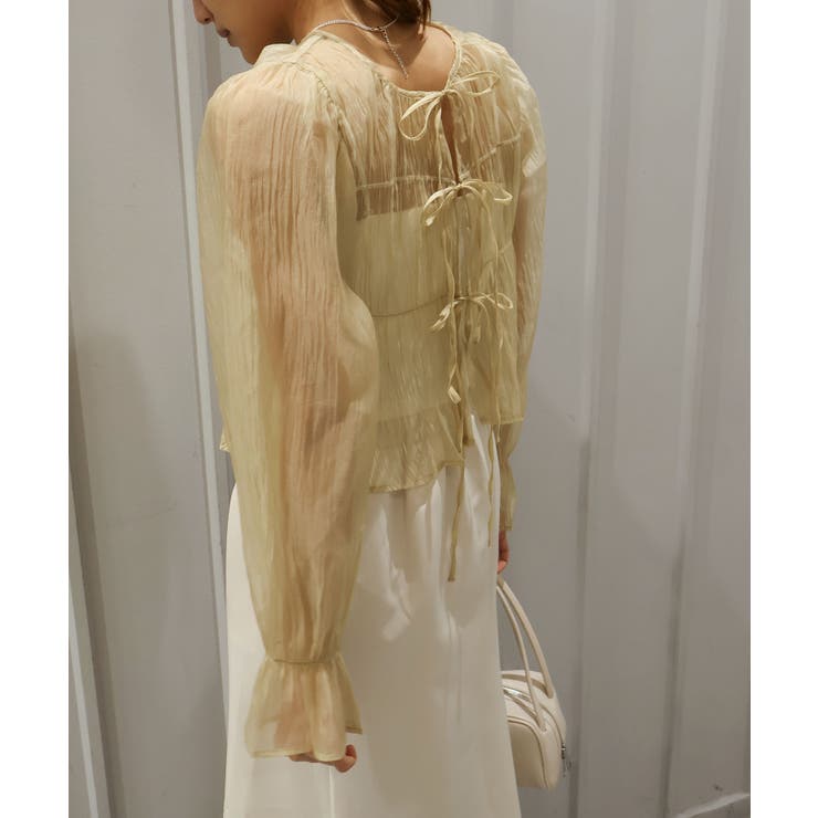 シアーリボン2WAYブラウス | SpRay | 詳細画像11 