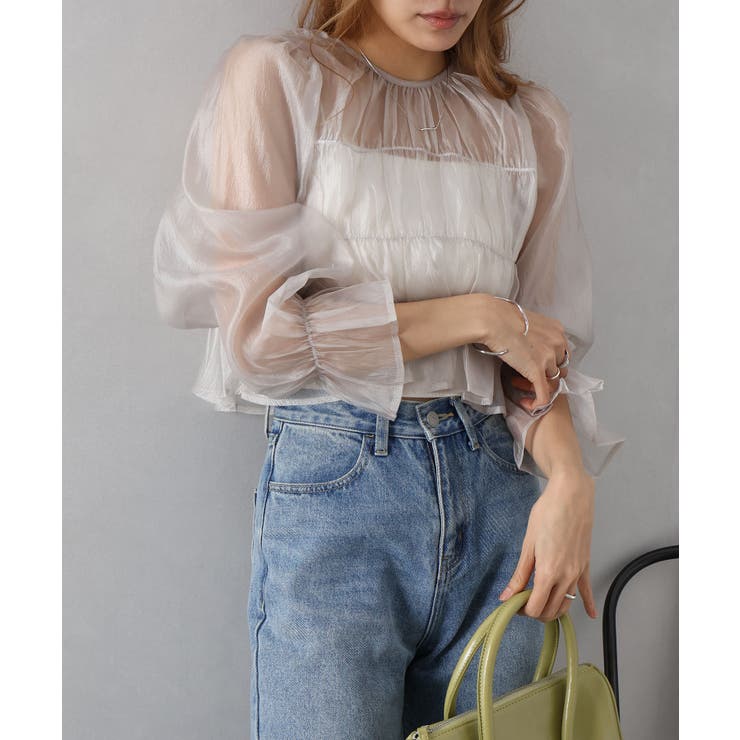 シアーリボン2WAYブラウス | SpRay | 詳細画像17 