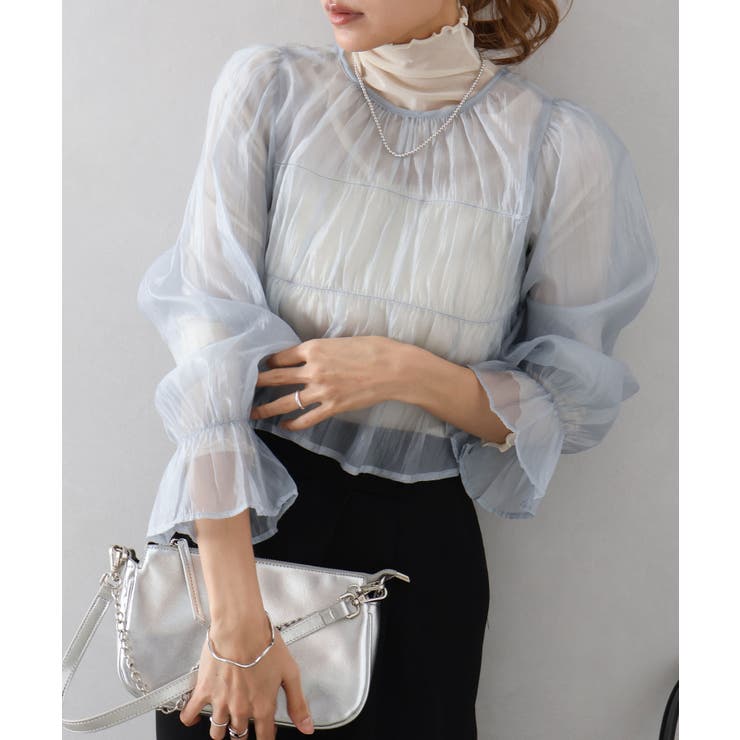 シアーリボン2WAYブラウス | SpRay | 詳細画像22 