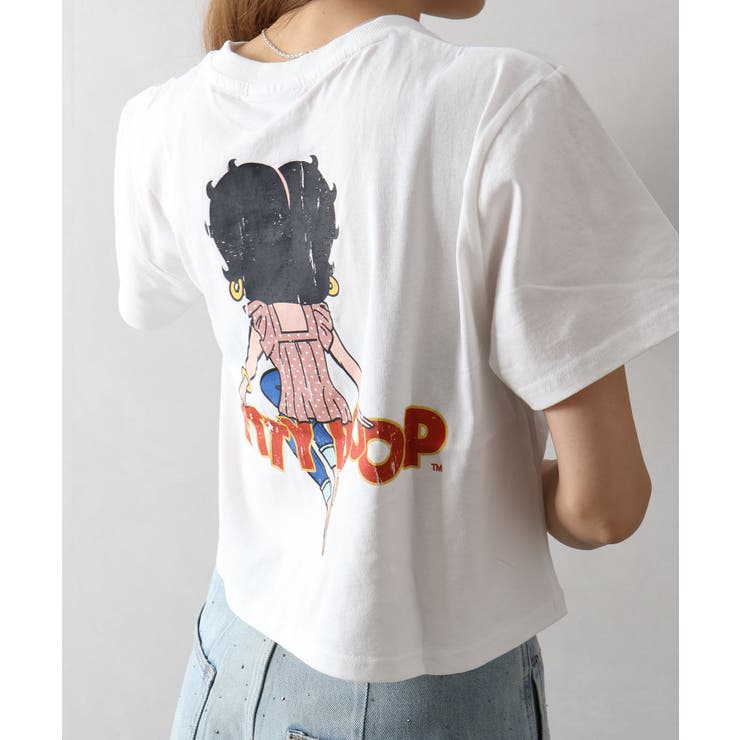 BETTYプリントショート丈Tシャツ | SpRay | 詳細画像9 